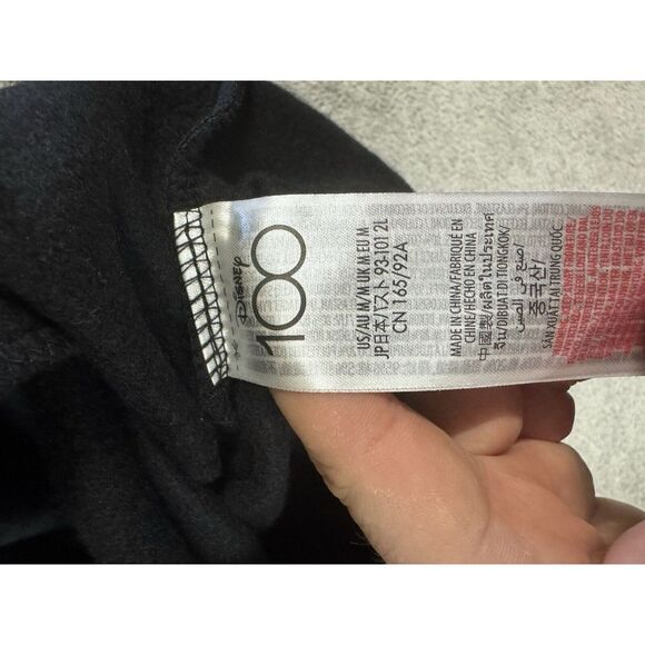 Disney Women's Pullover Cropped Hooded Fleece Hoodie Embroidered Disney100 Med.‎ - Picture 5 of 10